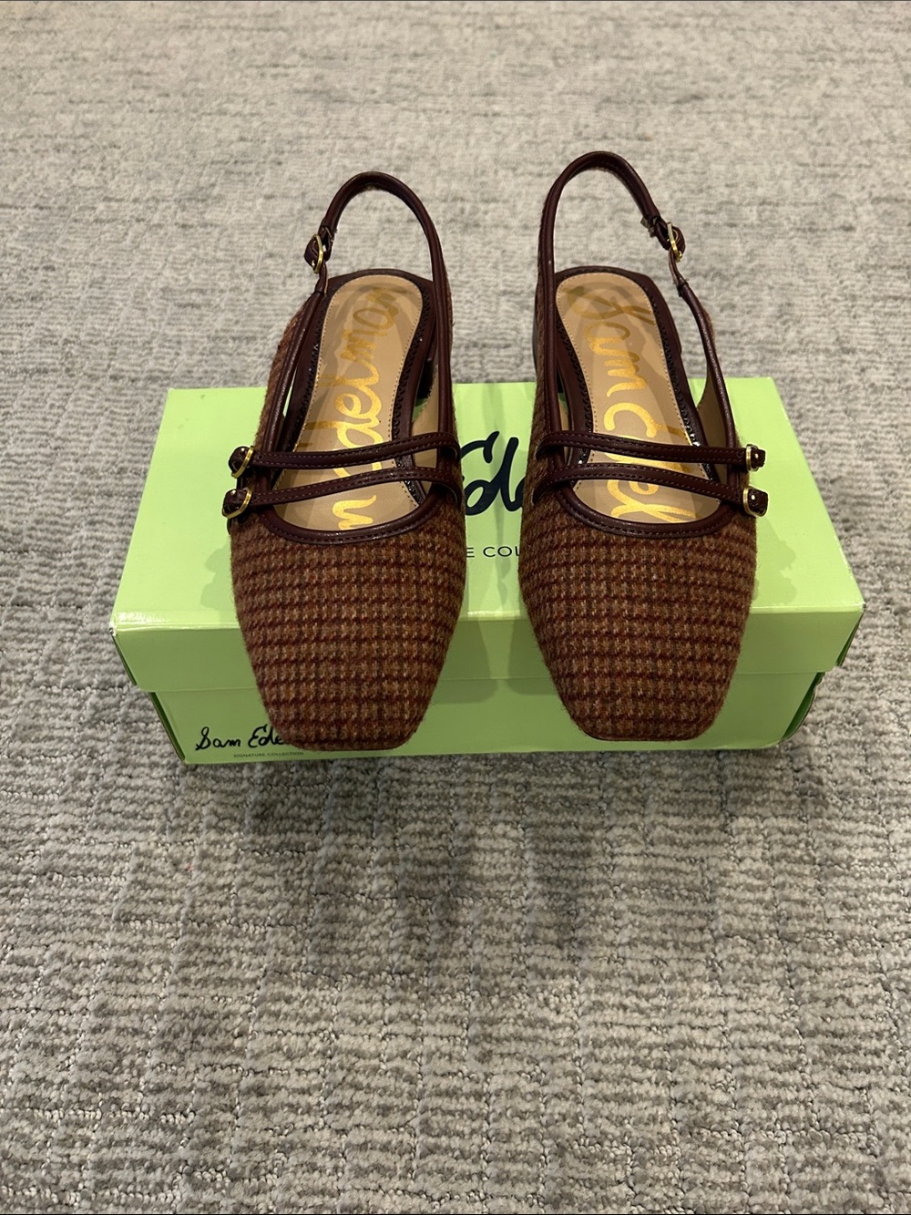 Sam Edelman Karrie Plum Plaid Fab 8.5